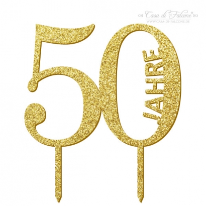Cake topper goldene Hochzeit 50 Jahre