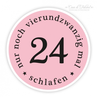 Adventskalenderzahlen Rckwrts Farbwahl