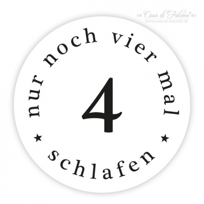 Adventskalenderzahlen Rckwrts Farbwahl