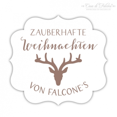 Personalisierter Fondantstempel Hirsch II