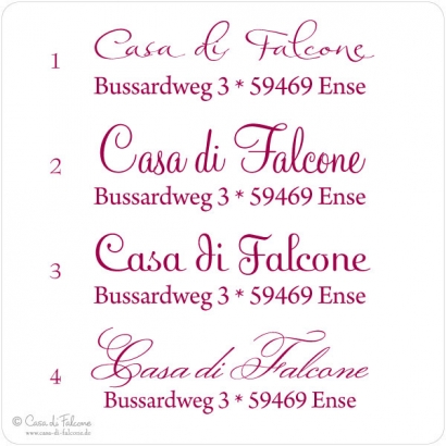 Adressstempel Flora III