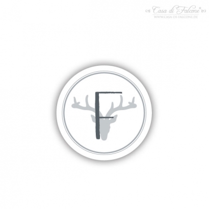 Flaschendeckel-Aufkleber Hirsch II
