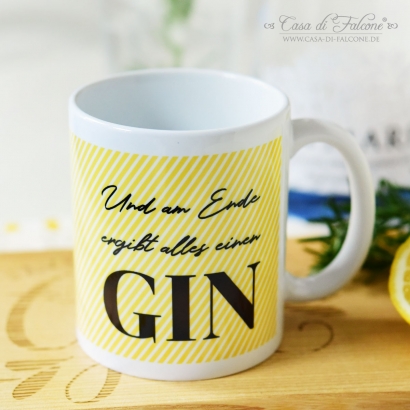 Kaffeetasse "ergibt alles einen Gin"