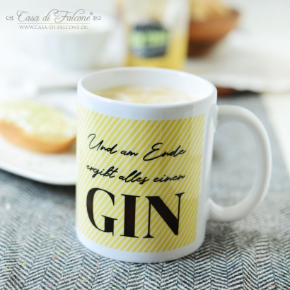 Kaffeetasse "ergibt alles einen Gin"