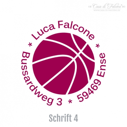 Teenager Adressstempel Basketball