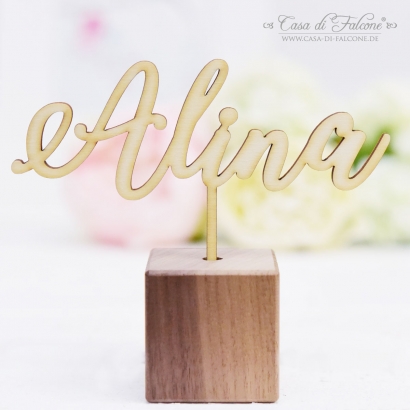 Personalisierter Cake Topper mit Namen, Kalligrafie