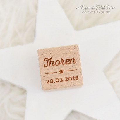 Namenswrfel Holz, personalisiert