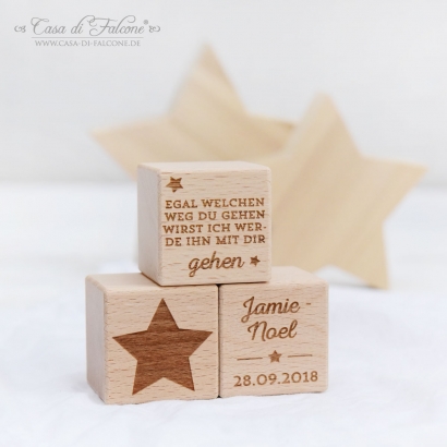 Namenswrfel Holz, personalisiert