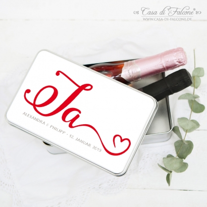 Personalisierte Erinnerungsbox Hochzeit, ja