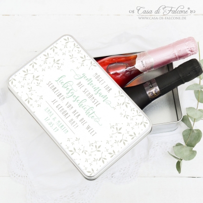 Personalisierte Erinnerungsbox Hochzeit, Liebesgeschichte