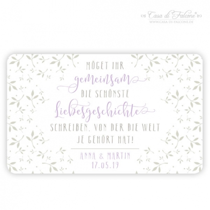 Personalisierte Erinnerungsbox Hochzeit, Liebesgeschichte