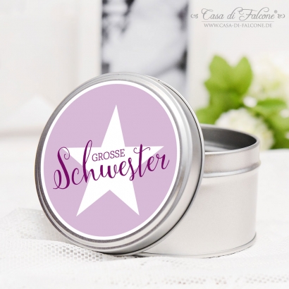 Geschenkdose grosse Schwester, Stern