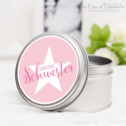 Geschenkdose grosse Schwester, Stern