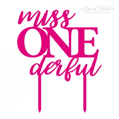 Geburtstag Cake topper miss ONEderful