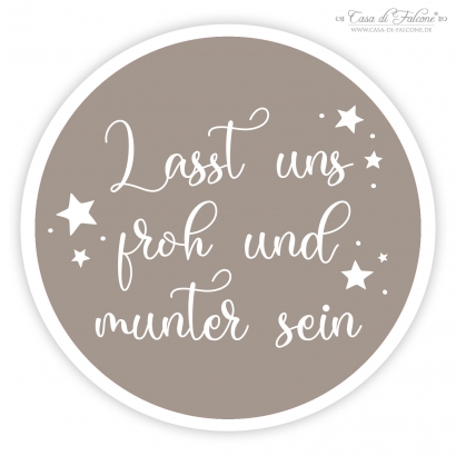 Aufkleber Weihnachtslieder, kalligrafisch