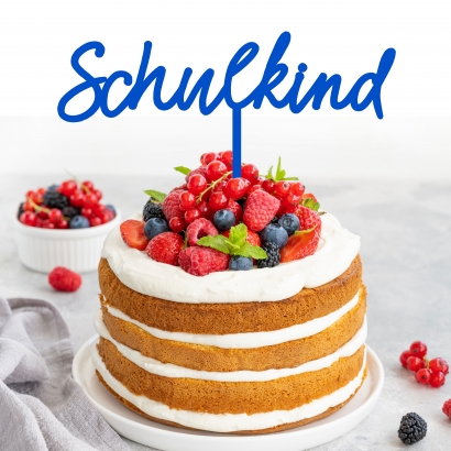 Cake topper Schulkind zur Einschulung I Schulanfang