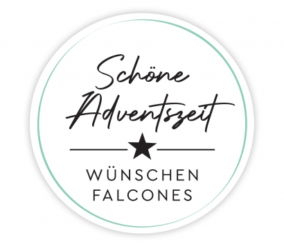 Personalisierte Weihnachtsaufkleber modern Stern