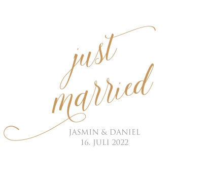JGA I Hochzeit Banderole fr Prosecco Dosen Kalligrafie