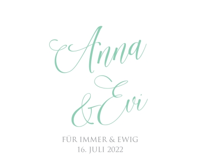 JGA I Hochzeit Banderole fr Prosecco Dosen Kalligrafie