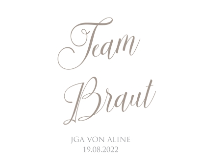 JGA I Hochzeit Banderole fr Prosecco Dosen Kalligrafie