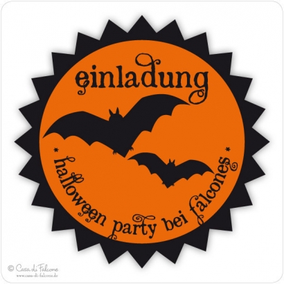 Aufkleber Halloween Fledermaus