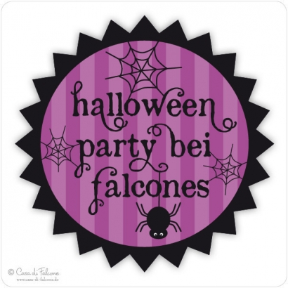 Aufkleber Halloween Spinnennetz