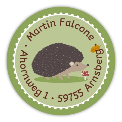 Schulaufkleber I Namensaufkleber fr die Schule Igel