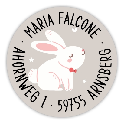 Schulaufkleber I Namensaufkleber fr die Schule Hase