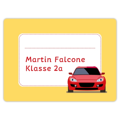 Heftaufkleber I groe Schulaufkleber Auto