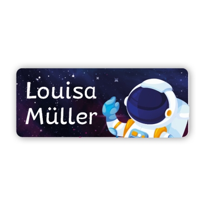 Stifteaufkleber I Kleine Namensaufkleber Astronautin