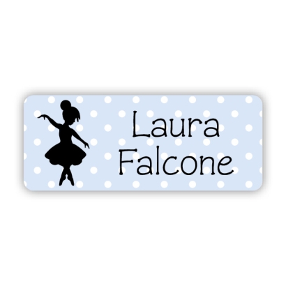 Stifteaufkleber I Kleine Namensaufkleber Ballerina