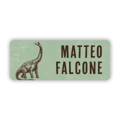 Stifteaufkleber I Kleine Namensaufkleber Dino