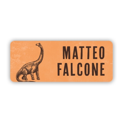 Stifteaufkleber I Kleine Namensaufkleber Dino