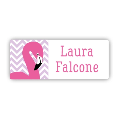 Stifteaufkleber I Kleine Namensaufkleber Flamingo