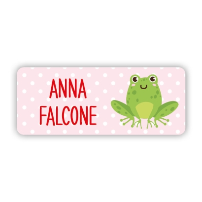 Stifteaufkleber I Kleine Namensaufkleber Frosch