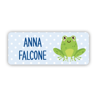 Stifteaufkleber I Kleine Namensaufkleber Frosch