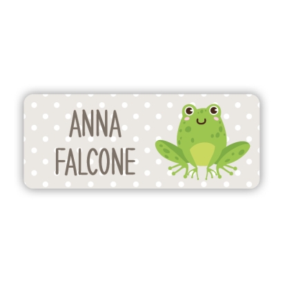 Stifteaufkleber I Kleine Namensaufkleber Frosch