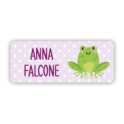 Stifteaufkleber I Kleine Namensaufkleber Frosch