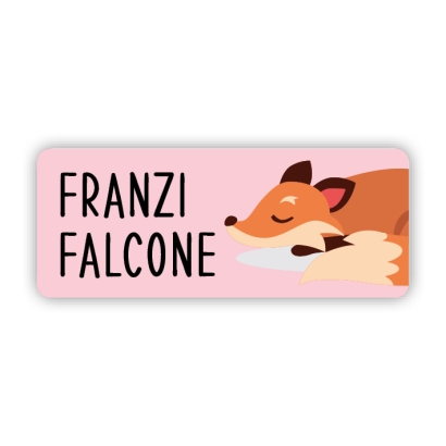 Stifteaufkleber I Kleine Namensaufkleber Fuchs