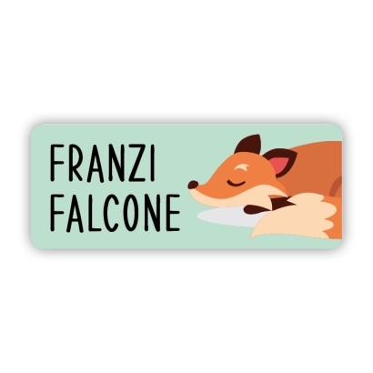 Stifteaufkleber I Kleine Namensaufkleber Fuchs