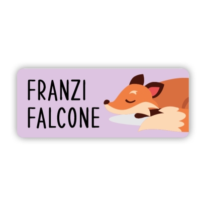 Stifteaufkleber I Kleine Namensaufkleber Fuchs