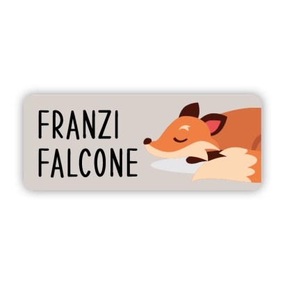Stifteaufkleber I Kleine Namensaufkleber Fuchs