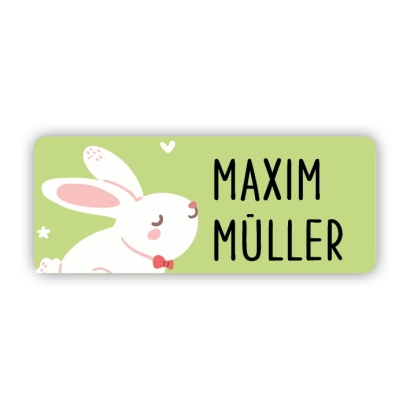 Stifteaufkleber I Kleine Namensaufkleber Hase