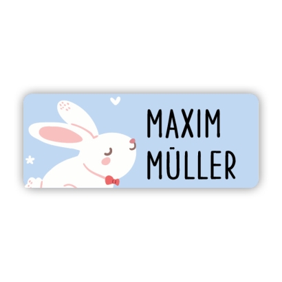 Stifteaufkleber I Kleine Namensaufkleber Hase