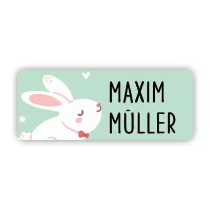 Stifteaufkleber I Kleine Namensaufkleber Hase