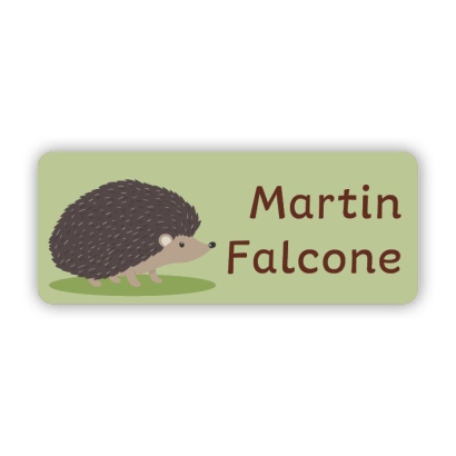 Stifteaufkleber I Kleine Namensaufkleber Igel