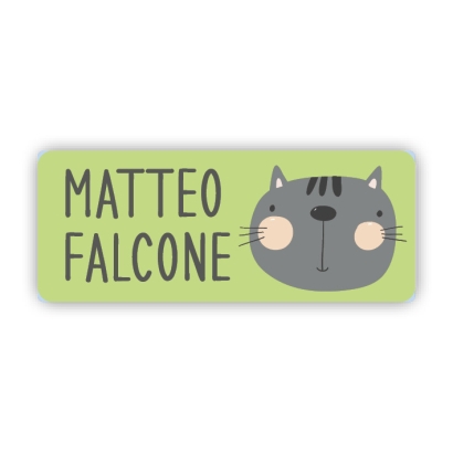 Stifteaufkleber I Kleine Namensaufkleber Katze