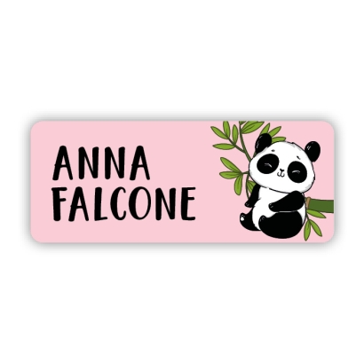 Stifteaufkleber I Kleine Namensaufkleber Panda