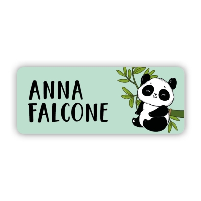 Stifteaufkleber I Kleine Namensaufkleber Panda
