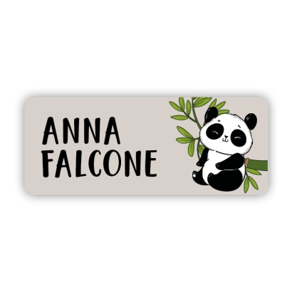 Stifteaufkleber I Kleine Namensaufkleber Panda